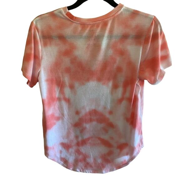 Disney Mickey Mouse Red White Tie Dyed Lightweight T-Shirt Sz Juniors L (11/13) - Picture 2 of 4